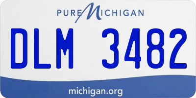 MI license plate DLM3482