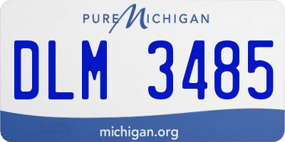 MI license plate DLM3485