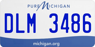 MI license plate DLM3486