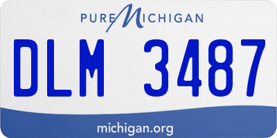 MI license plate DLM3487