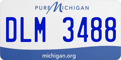MI license plate DLM3488