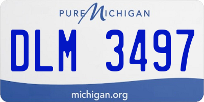MI license plate DLM3497