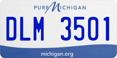 MI license plate DLM3501
