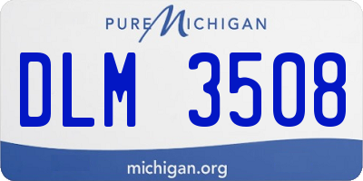 MI license plate DLM3508