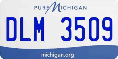 MI license plate DLM3509