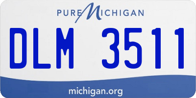 MI license plate DLM3511