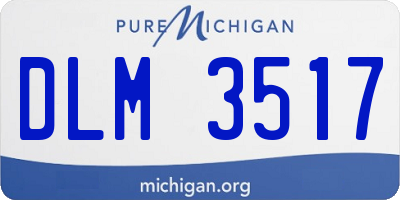 MI license plate DLM3517
