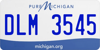 MI license plate DLM3545