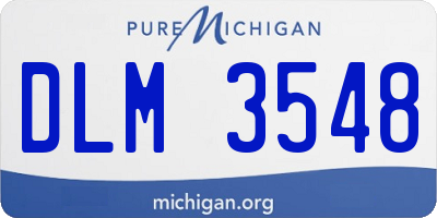 MI license plate DLM3548