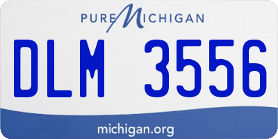 MI license plate DLM3556