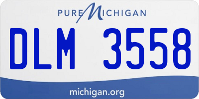 MI license plate DLM3558