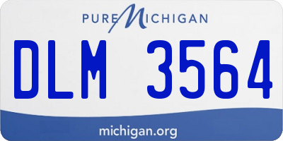 MI license plate DLM3564