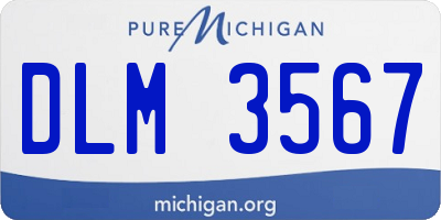MI license plate DLM3567