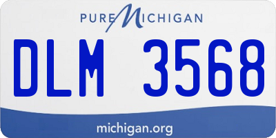 MI license plate DLM3568