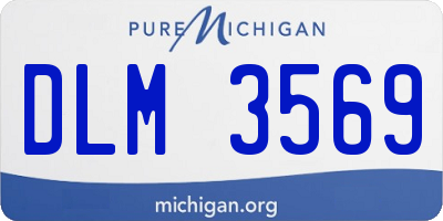 MI license plate DLM3569