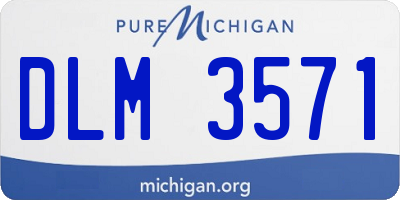 MI license plate DLM3571