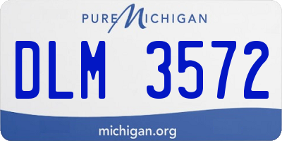 MI license plate DLM3572