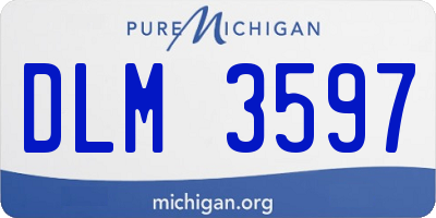 MI license plate DLM3597