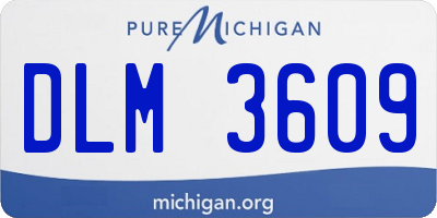 MI license plate DLM3609