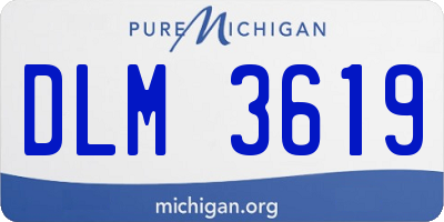 MI license plate DLM3619