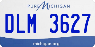 MI license plate DLM3627