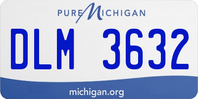 MI license plate DLM3632