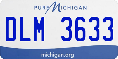 MI license plate DLM3633