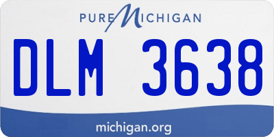 MI license plate DLM3638