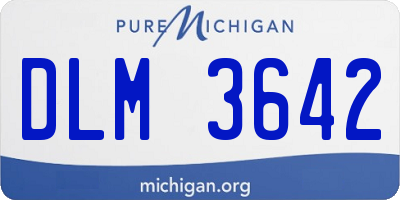 MI license plate DLM3642