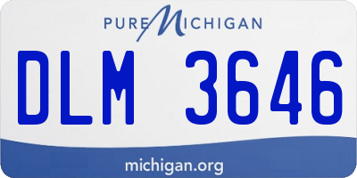 MI license plate DLM3646