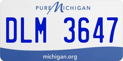MI license plate DLM3647