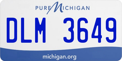 MI license plate DLM3649