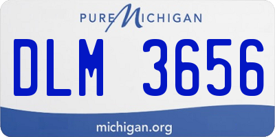 MI license plate DLM3656