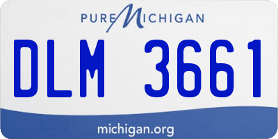 MI license plate DLM3661