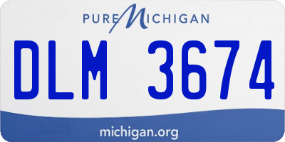 MI license plate DLM3674
