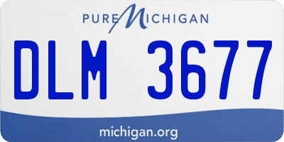 MI license plate DLM3677