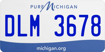 MI license plate DLM3678