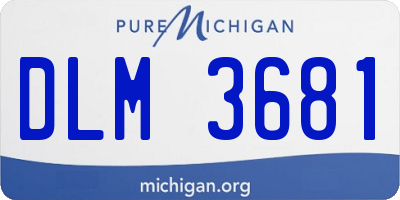 MI license plate DLM3681