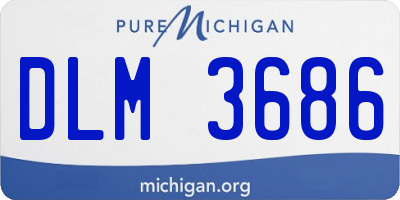 MI license plate DLM3686