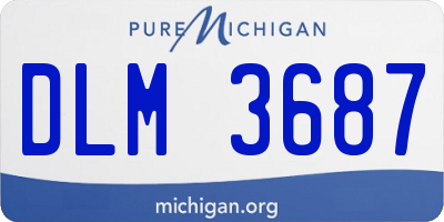 MI license plate DLM3687