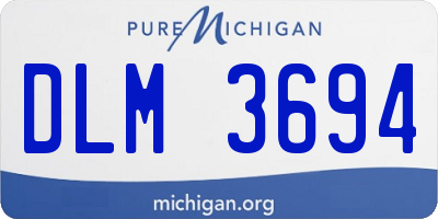 MI license plate DLM3694