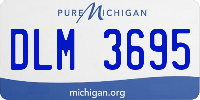 MI license plate DLM3695