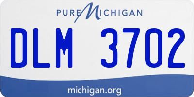 MI license plate DLM3702