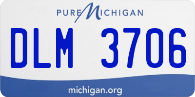 MI license plate DLM3706