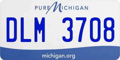 MI license plate DLM3708