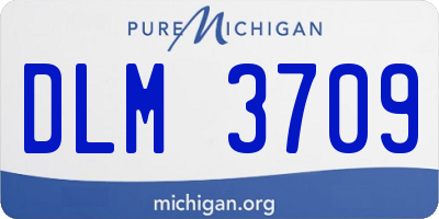 MI license plate DLM3709