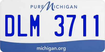 MI license plate DLM3711