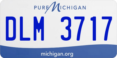 MI license plate DLM3717