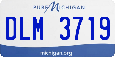 MI license plate DLM3719