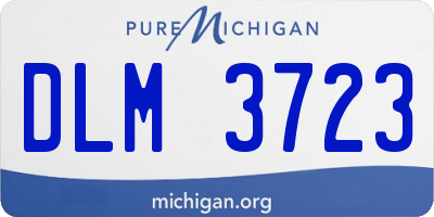 MI license plate DLM3723